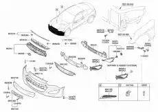 865842M300 BRKT-FR BUMPER SIDE MOBIS
