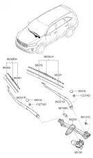 983612S000 НАКЛАДКА ЩЕТКИ СТЕКЛООЧИСТИТЕЛЯ MOBIS