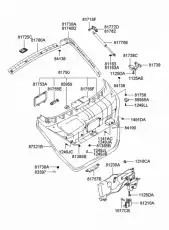 внутренняя панель багажной двери / trim 817602C000 MOBIS