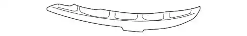 молдинг бампера / moulding-front bumper 865763M500 MOBIS
