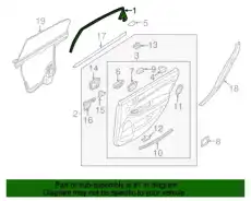 молдинг двери / cover assy-rr dr frame i 839203N010 MOBIS