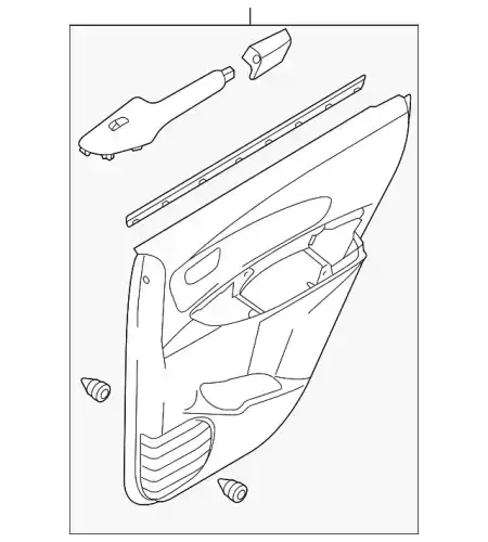 панель двери / panel assy-rear door trim 833042E000D4 MOBIS