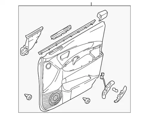 внутренняя панель двери / panel assy-fro 823052E0319M MOBIS