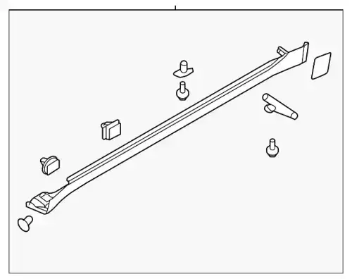 молдинг двери / moulding assy-side sill. 877513M000 MOBIS
