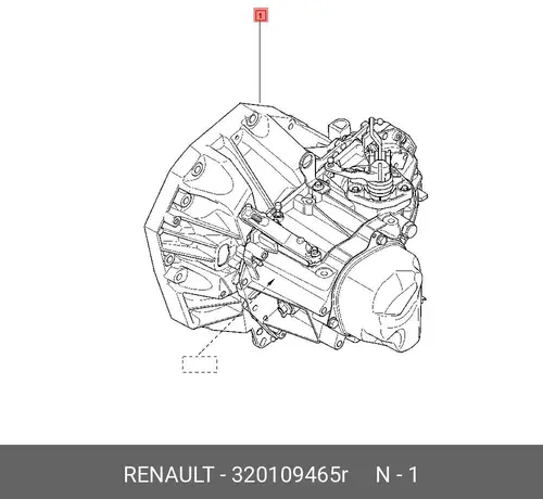 Коробка передач в сборе RENAULT 320109465R