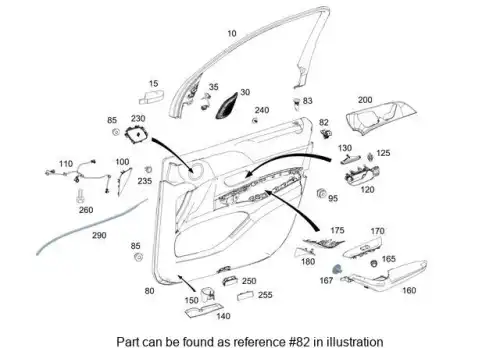  КЛИПСА КРЕПЕЖНАЯ НАКЛАДКИ C238 E-COUPE (2017>) 0019912498 MB