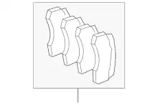 Тормозные колодки дисковые MB 003 420 71 20 41