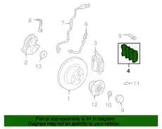 Тормозные колодки дисковые MB 003 420 71 20 41
