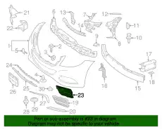 VENTILATION LOUVER - A2228850154 MB