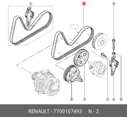 RENAULT 7700107493