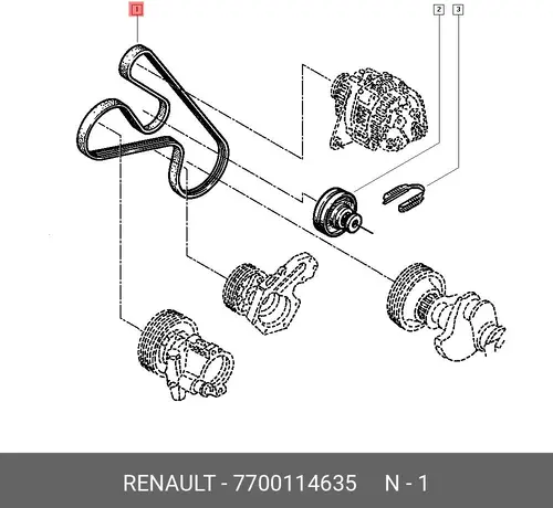 RENAULT 7700114635
