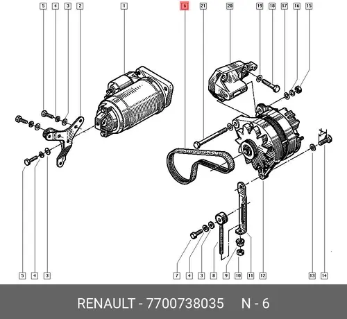 RENAULT 7700738035