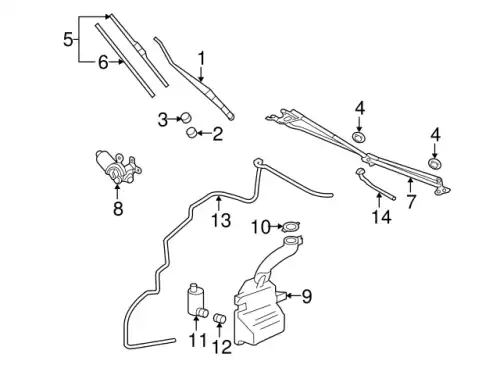 Щетка стеклоочистителя MZ690157 MITSUBISHI