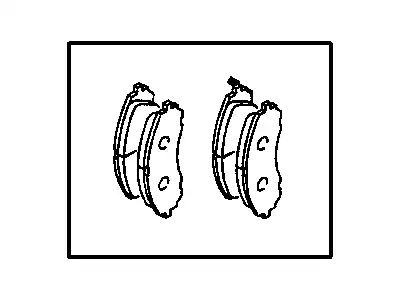 Тормозные колодки дисковые MOPAR V1013674