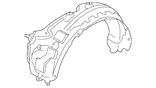Подкрылок MAZDA TE7356130A