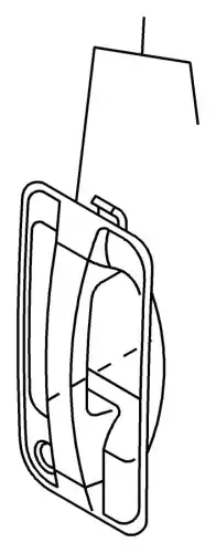 Ручка двери ISUZU 8980371001
