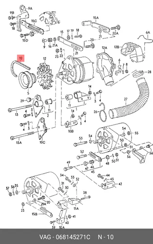 Ремень клиновой VAG 068145271C