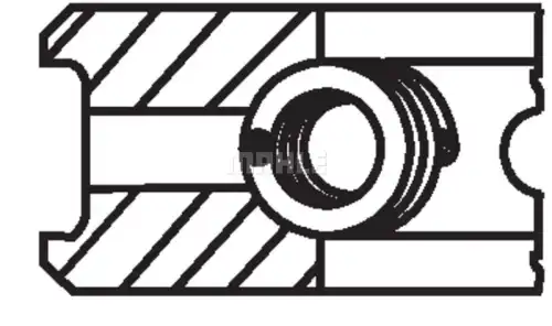 Кольца поршневые MAHLE 101 88 N0