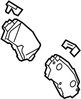 Тормозные колодки дисковые MAZDA B4Y02648ZB