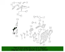 Ограничитель открывания двери авто MAZDA BBM472270B