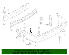 НАКЛАДКА ЗАДНЕГО БАМПЕРА B25D502G2A MAZDA