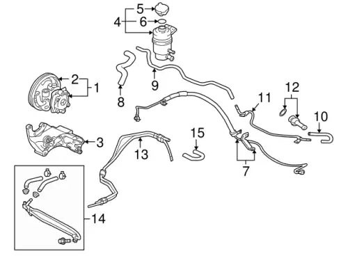 Насос гидроусилителя руля MITSUBISHI 4450A097