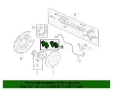 Тормозные колодки дисковые MITSUBISHI MZ690574