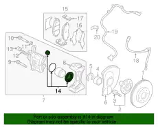р/к суппорта переднего!\ Mitsubishi ASX 10> 4605B166