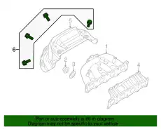 БОЛТ,ВЫПУСКНОГО КОЛЛЕКТОРА MD009494 MITSUBISHI
