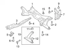  БОЛТ ПОДРАМНИКА MF912108 MITSUBISHI