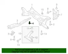  БОЛТ ПОДРАМНИКА MF912108 MITSUBISHI